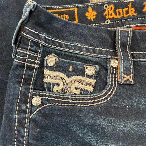 CROPPED ROCK REVIVAL DENIM SIZE 25 - Picture 6 of 8